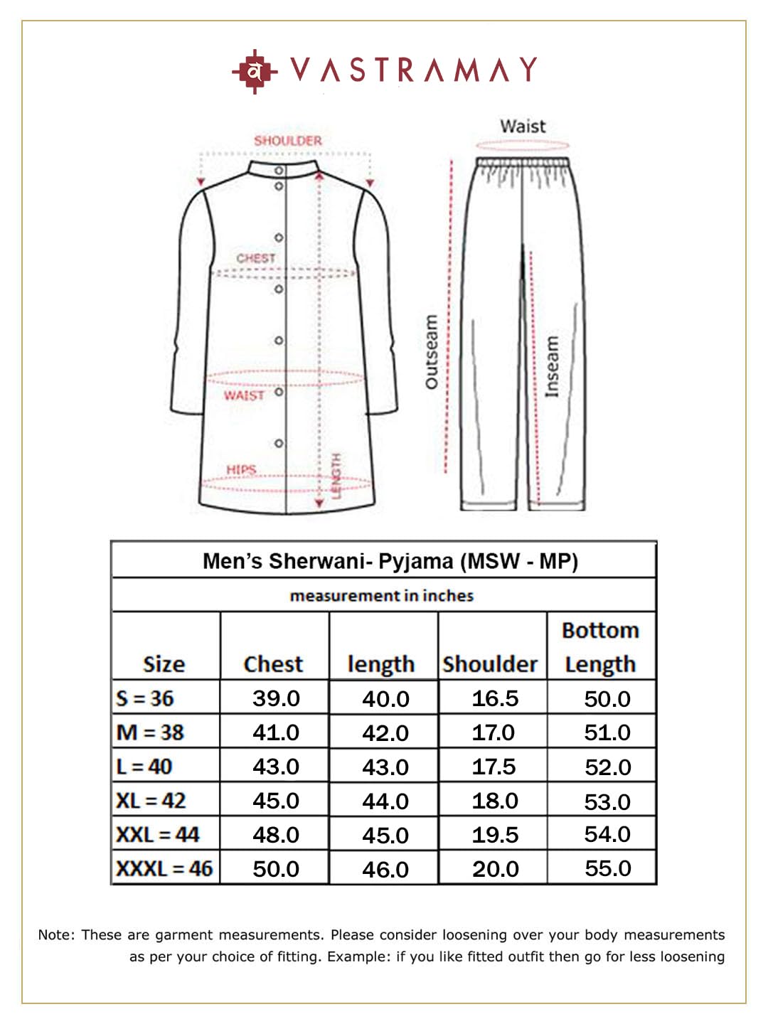 VASTRAMAY Men's Gold Beige Silk Blend Sherwani Set - Brocade Sherwani And Pyjama Set