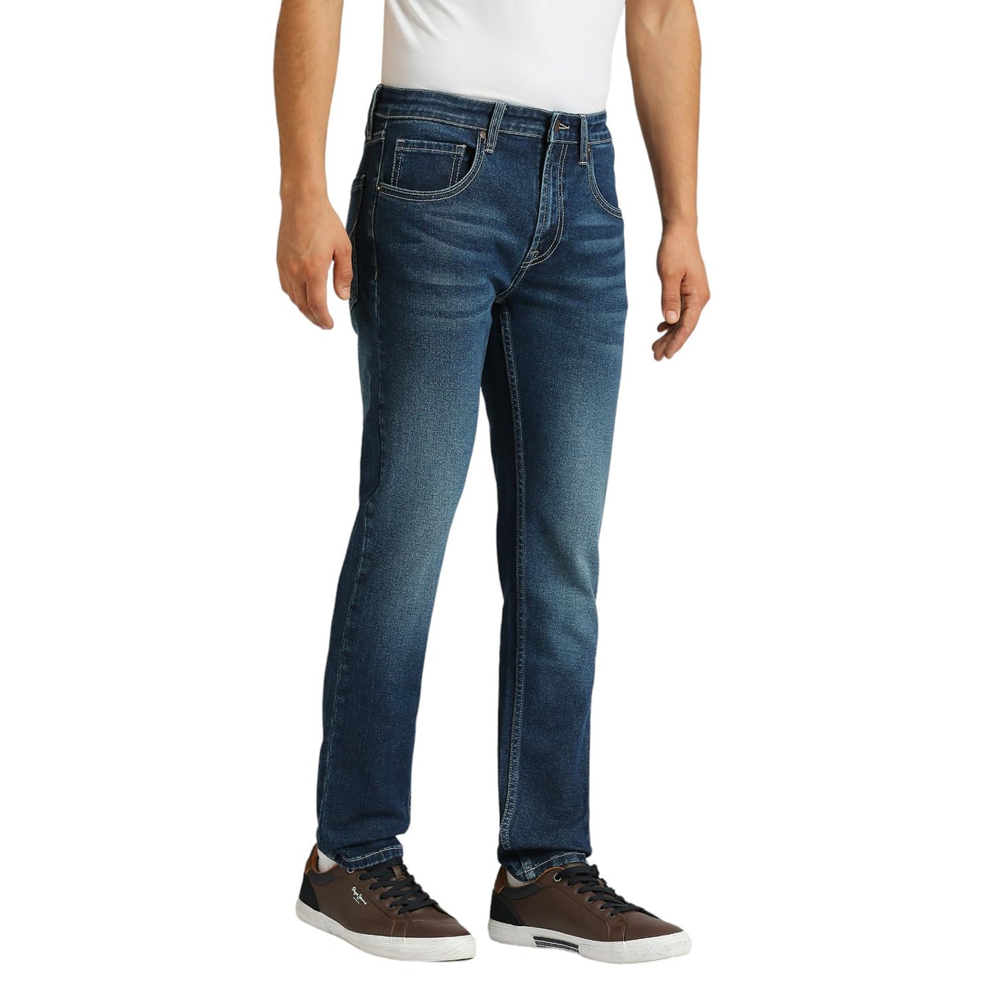 Pepe Jeans Men's Low Rise Tapered Fit Jeans Med Used