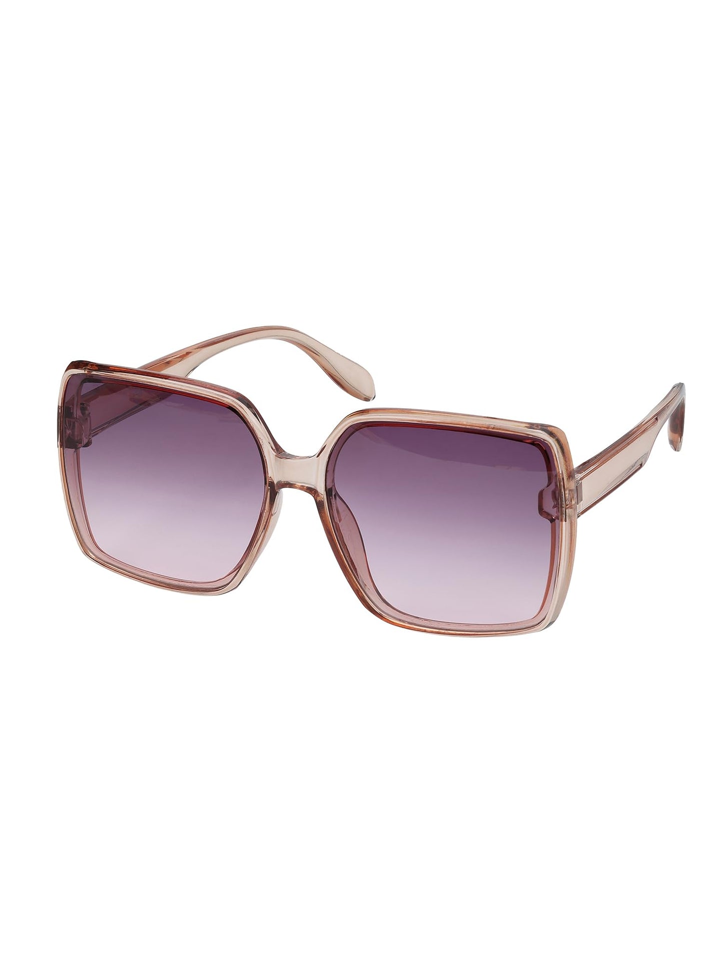 Carlton London Women Nude Toned UV Protected Gradient Lens Oversized Sunglasses