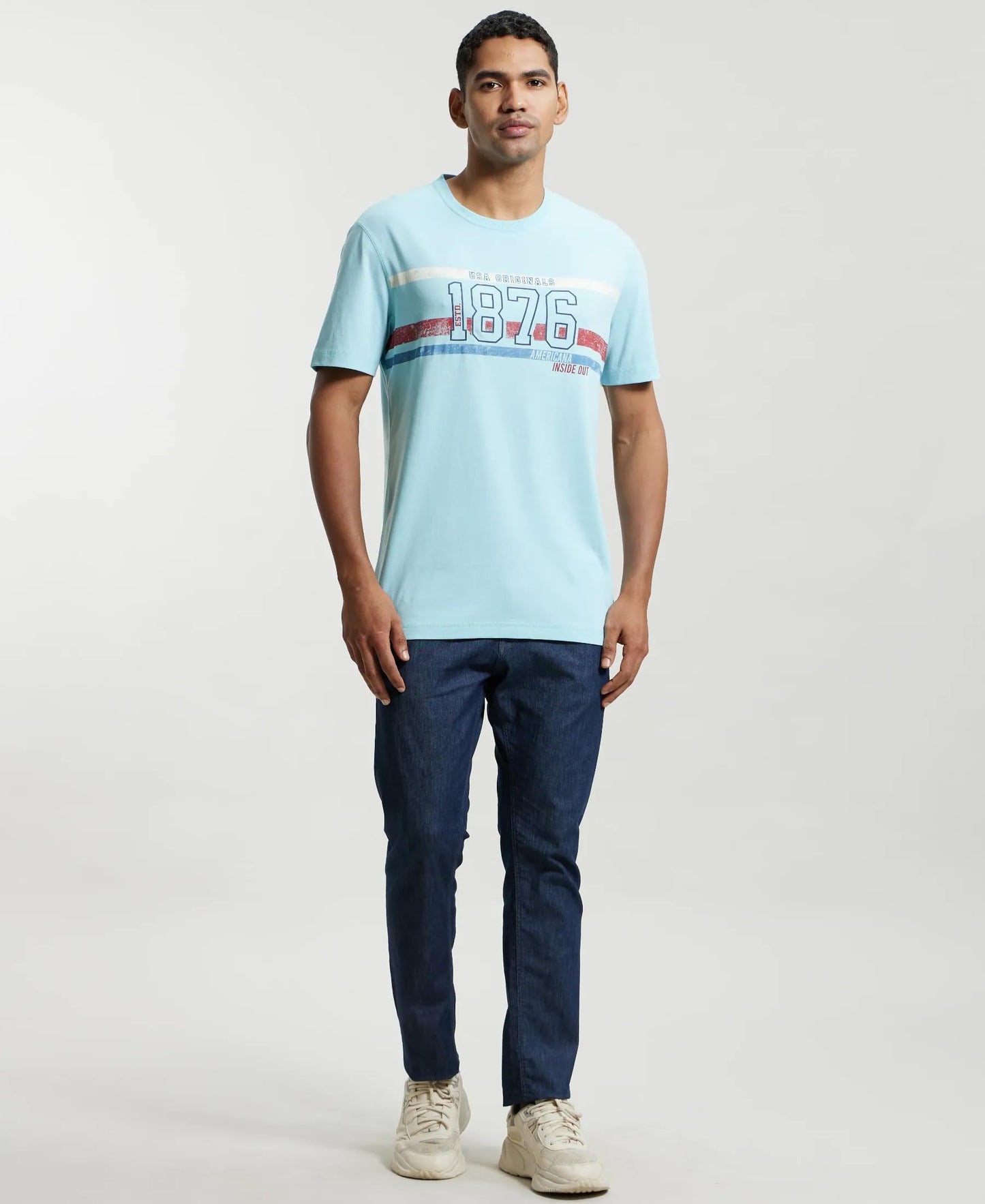 Jockey US81 Men's Super Combed Cotton Rich Graphic Printed Round Neck Half Sleeve T-Shirt (Prints May Vary)_Blue_L