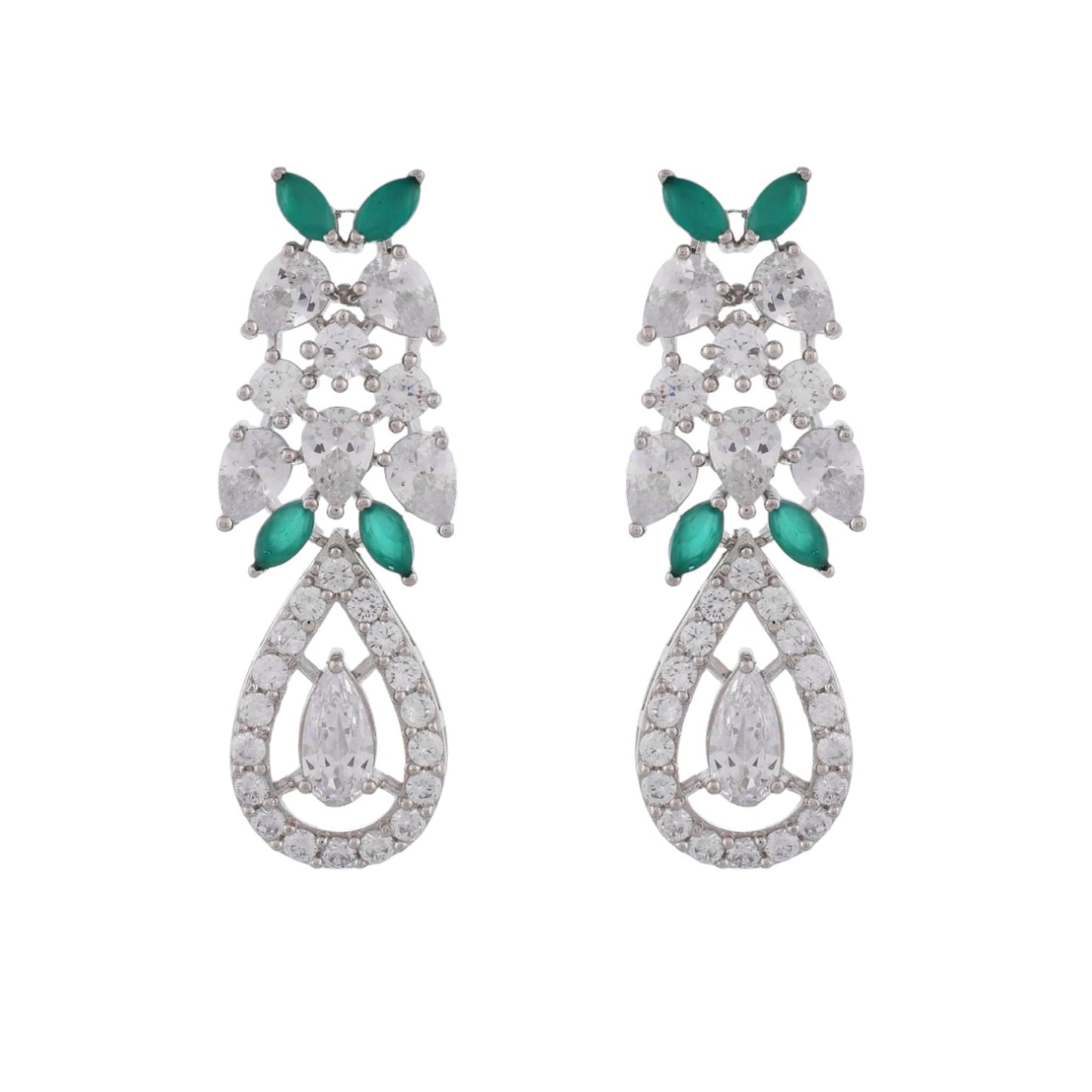 VOYLLA Starlight Amara Collar Necklace Set For Women|CZ Women Short Necklace Sets|Gift For Women |Women's Gift|Valentine Gift|