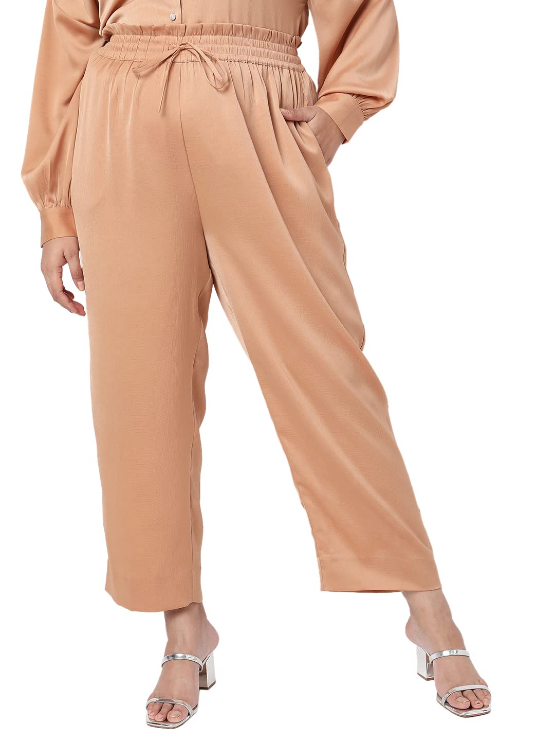 Vero Moda Curve Women's Straight Pants (120831801- Doe_XS)