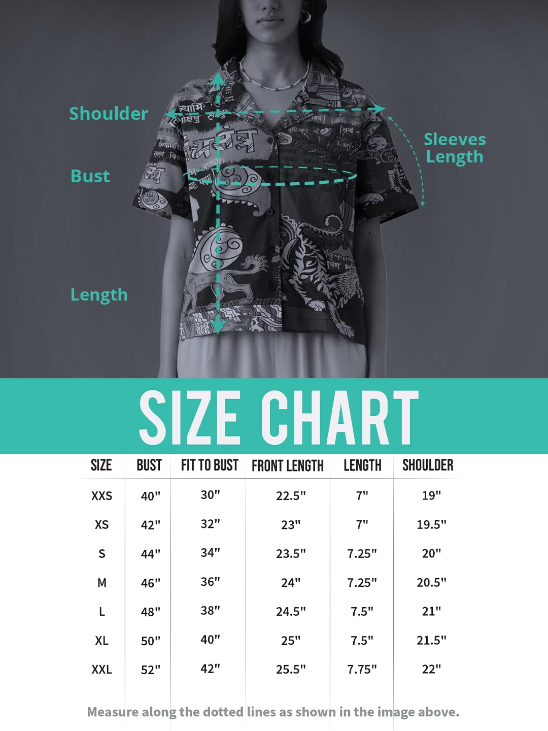 The Souled Store Panchatantra Women and Girls Short Sleeves Collared Neck Button Front Brown All Over Printed Oversized Fit Cotton Holiday Shirts