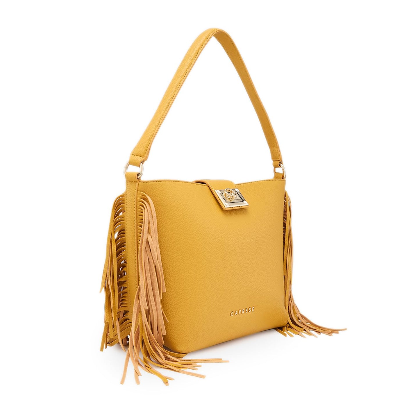 Caprese Cindy Hobo, Yellow-Medium | Stylish Shoulder Bag for Women | Spacious Compartment | Perfect for Casual & Daily Use