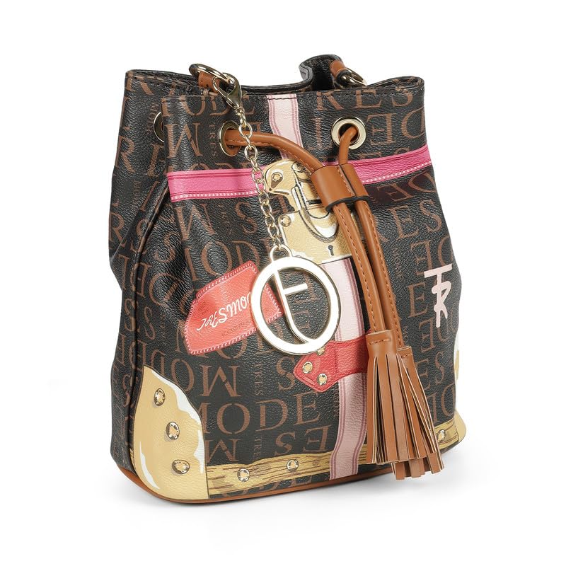 tresmode CELLE Brown Women Vegan Leather Sling Bag