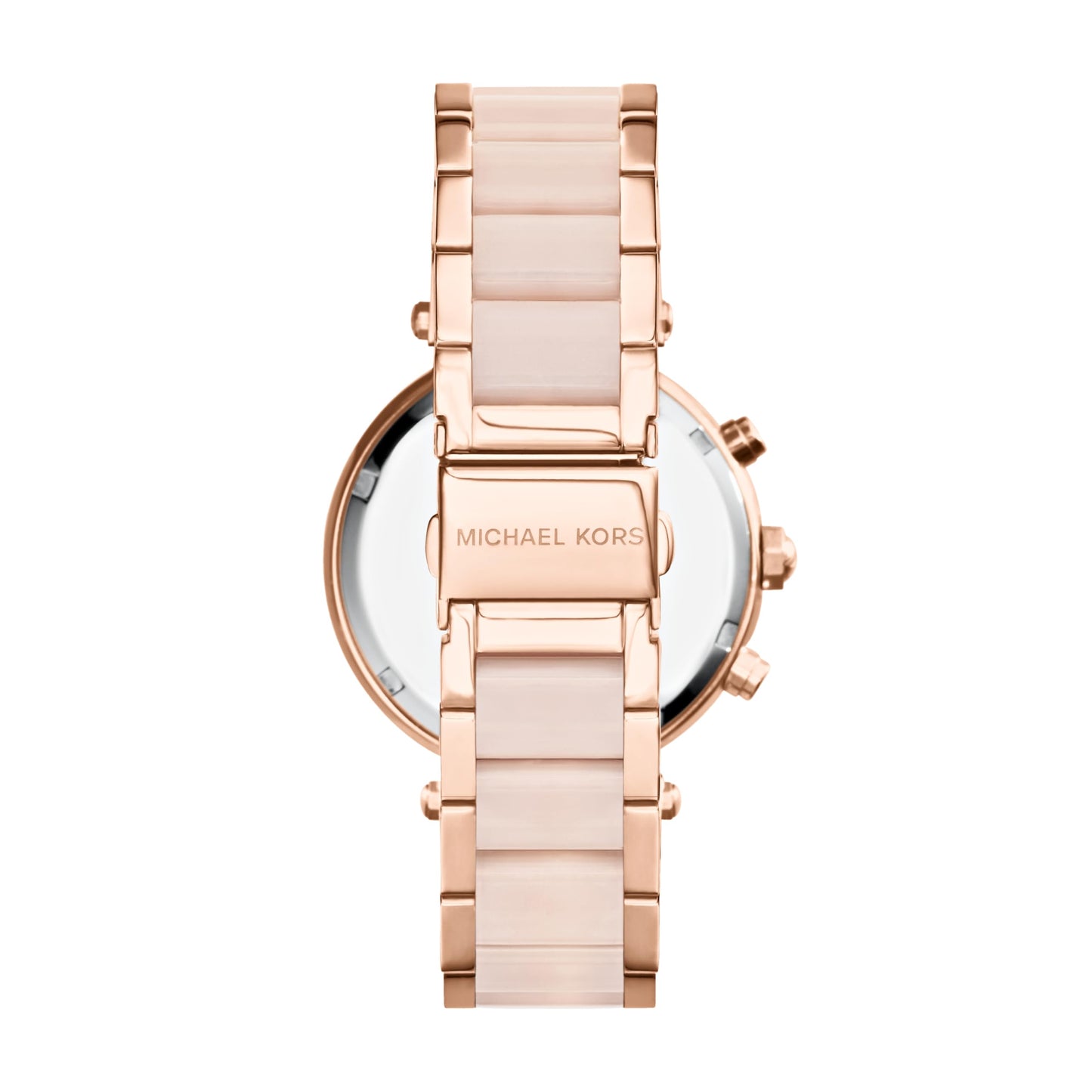 Michael Kors Resin Analog Rose Dial Women Watch-Mk5896, Gold Band