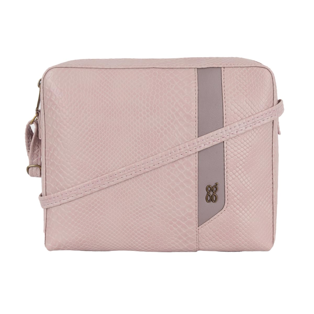 Baggit Women Purple Saddel Sling Bag Xs Size | Ladies Stylish Casual Cross Body Purse Handbag