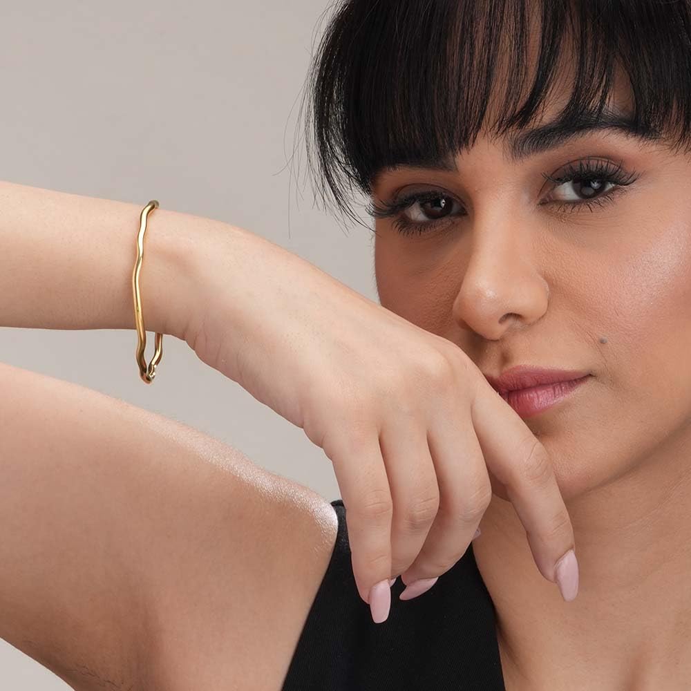 PALMONAS Wave Bracelet for Women - Gift for Girls & Women | Waterproof & Anti-Tarnish Bracelet