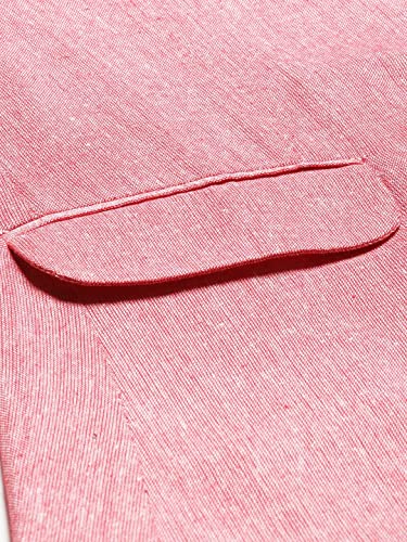 Cottinfab Women Pink Solid Regular Fit Double Breasted Blazer