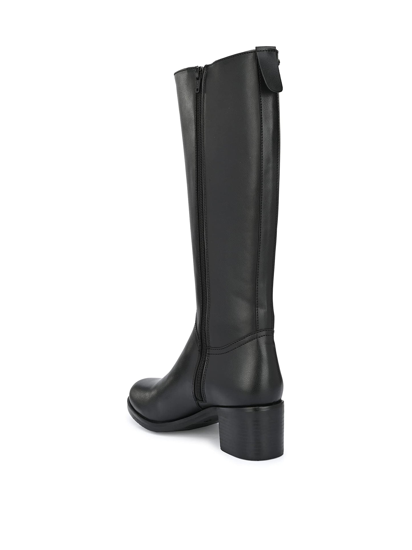 Delize Womens Tan/Black Knee Boots