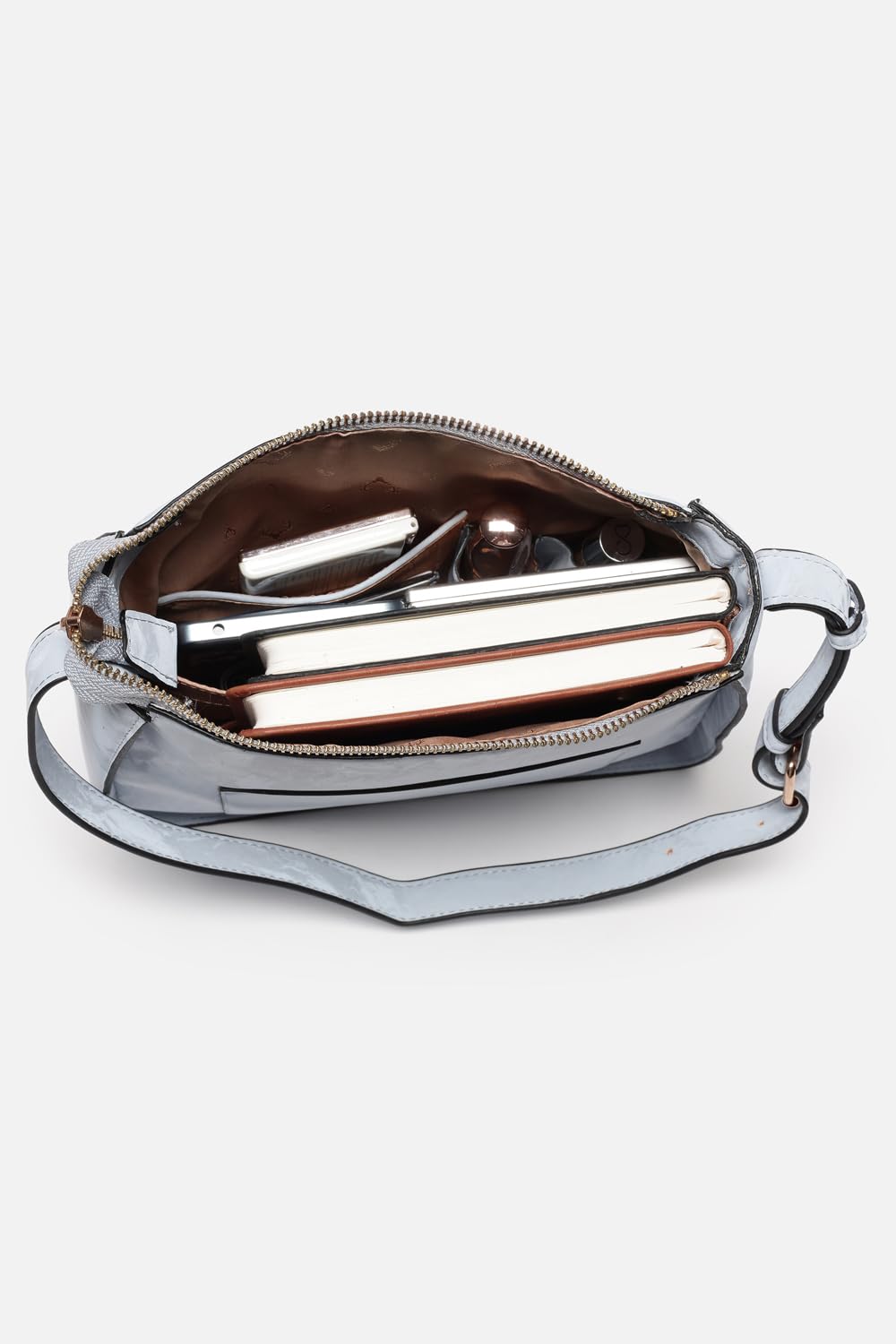 Women Light Blue Casual Handbag