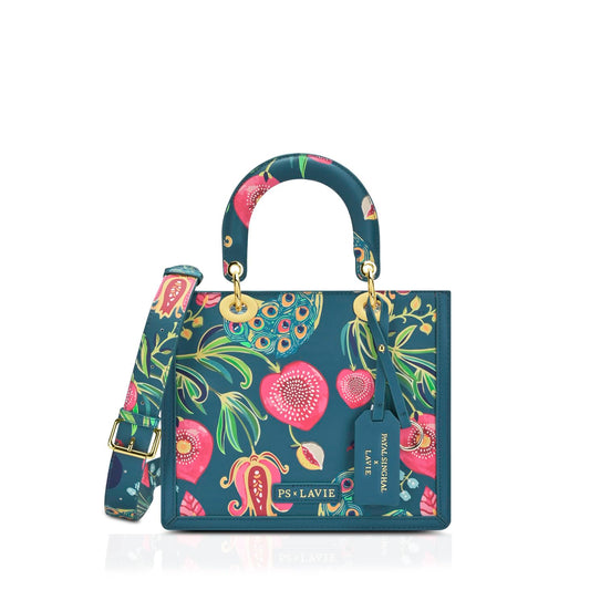 Lavie X Payal Singhal Limited Edition Women's Anarmor Small Box Satchel| Ladies Purse Handbag