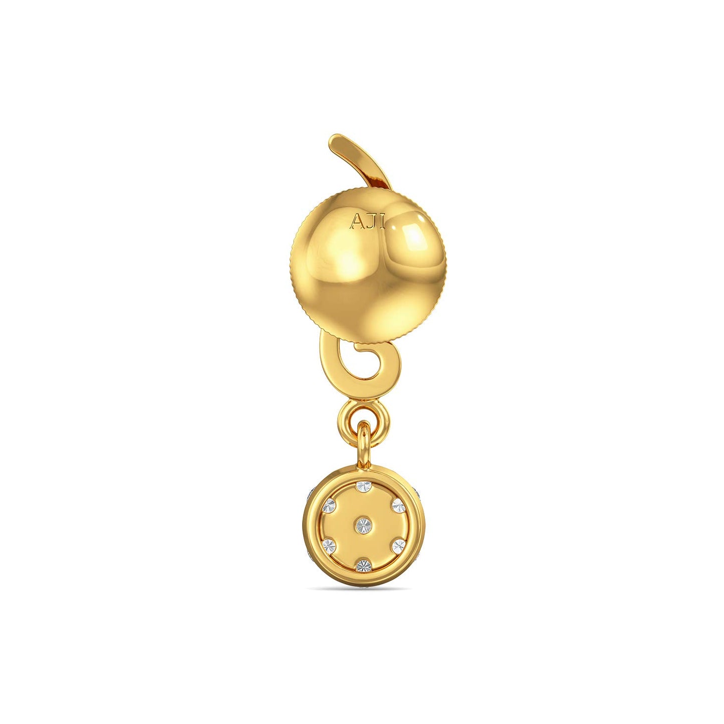 Joyalukkas Impress Collection 22k Yellow Gold Stud Earrings for Women