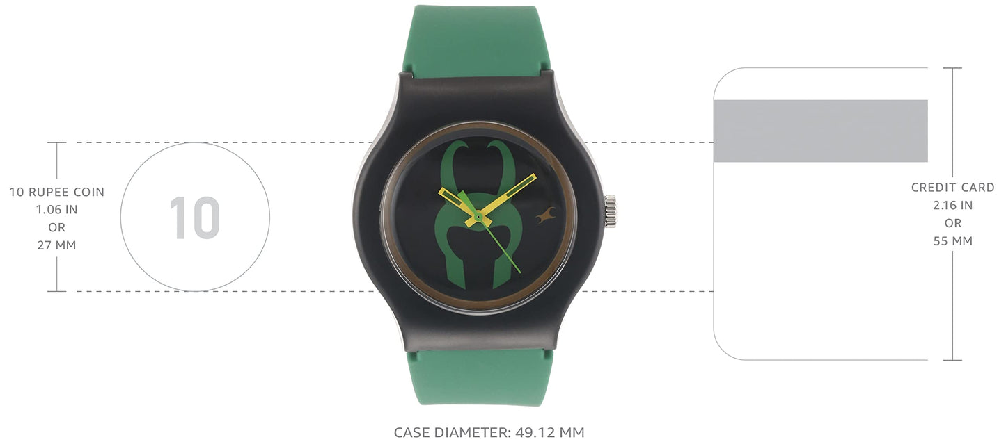 Fastrack Tees Analog Black Dial Unisex-Adult Watch-9915PP96