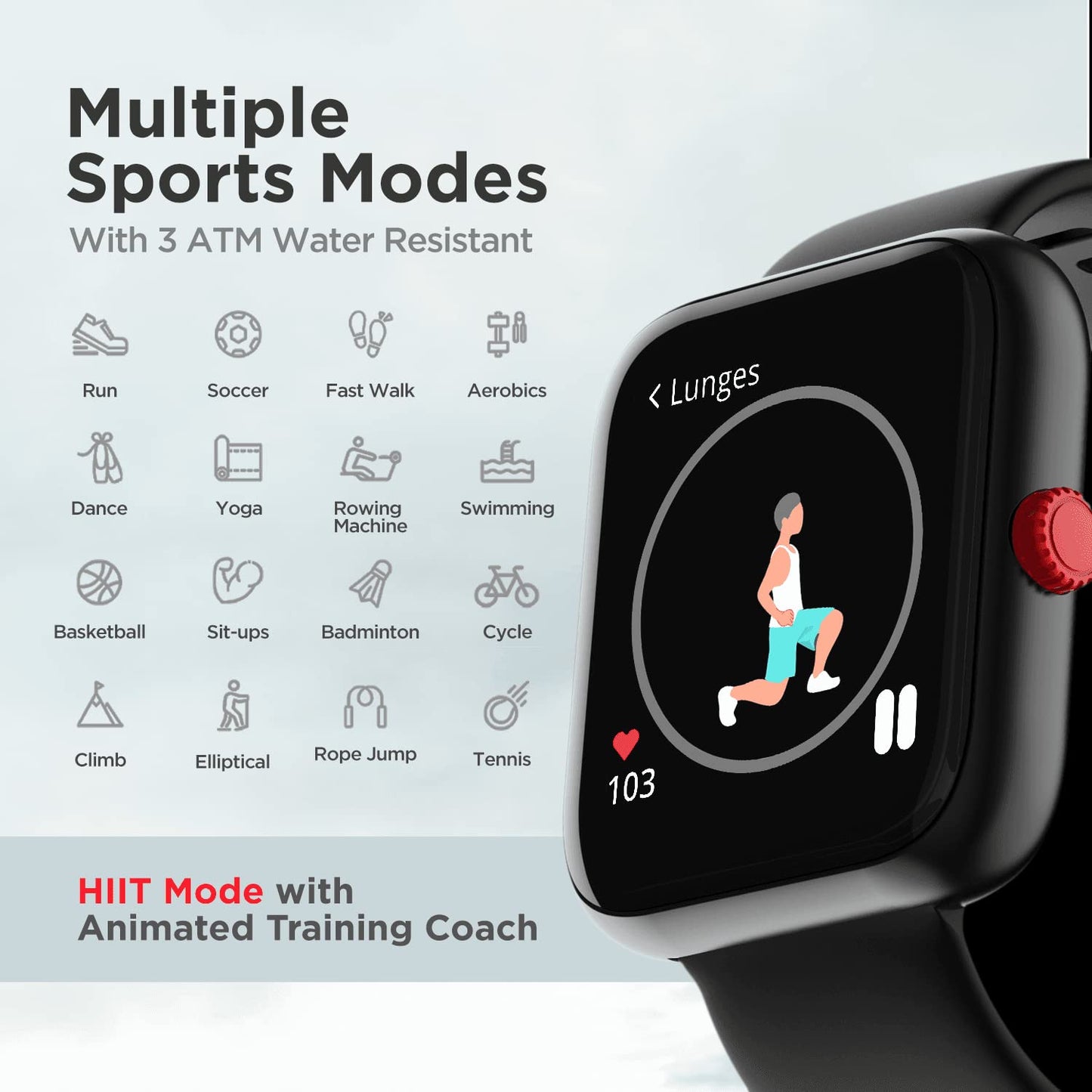 boAt Watch Mystiq Smart Watch with Stress Monitoring, HIIT, Breath Training Modes, & 17 Sports Modes with Automatic Sports Recognition(Metal Black)