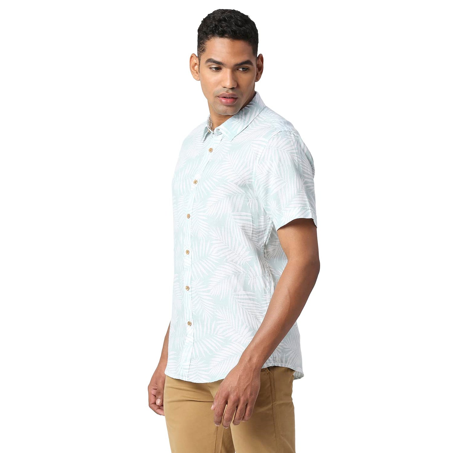 Pepe Jeans Men's Regular Fit Shirt (PM308159508L_Aqua