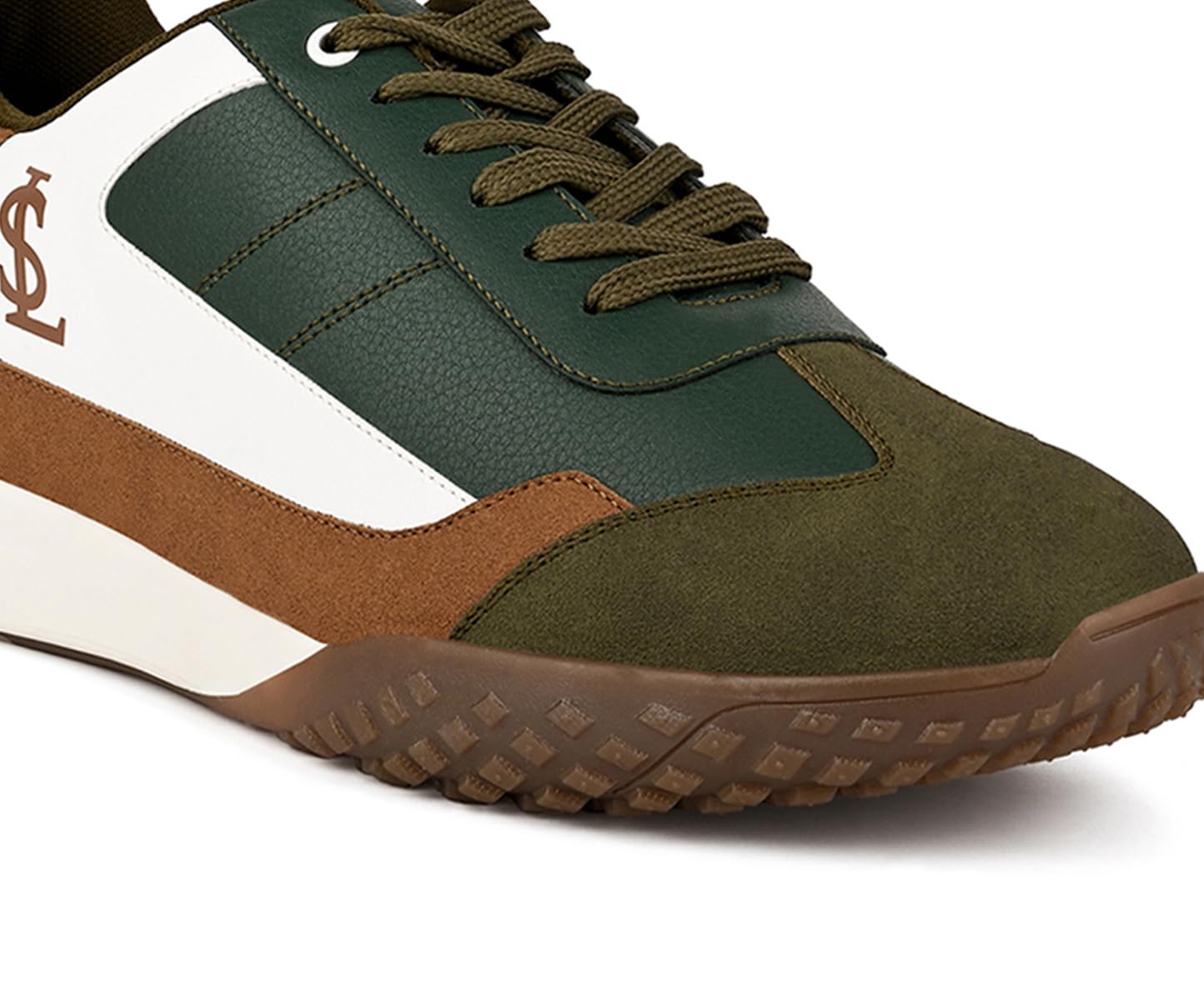 LOUIS STITCH White and Tan Sneaker for Men | Comfortable Sneaker | LSP-SNK-AVI004 | UK-9