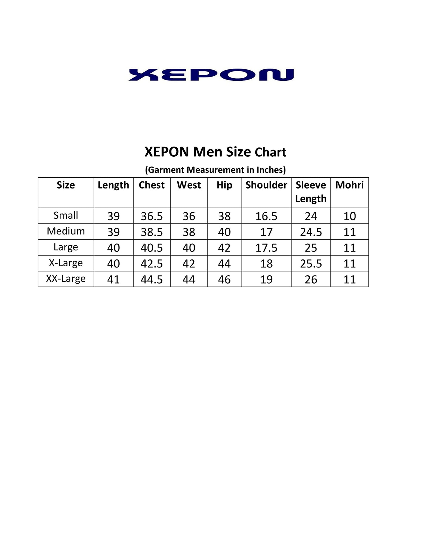 XEPON Indo Western Sherwani Set For Men (XL, Blue)