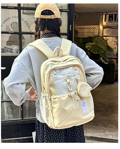 BIFANXI® Unisex College School Backpack | Large Capacity Commuter Bag for Men & Women | Lightweight Travel, Office & Laptop Backpack | Black