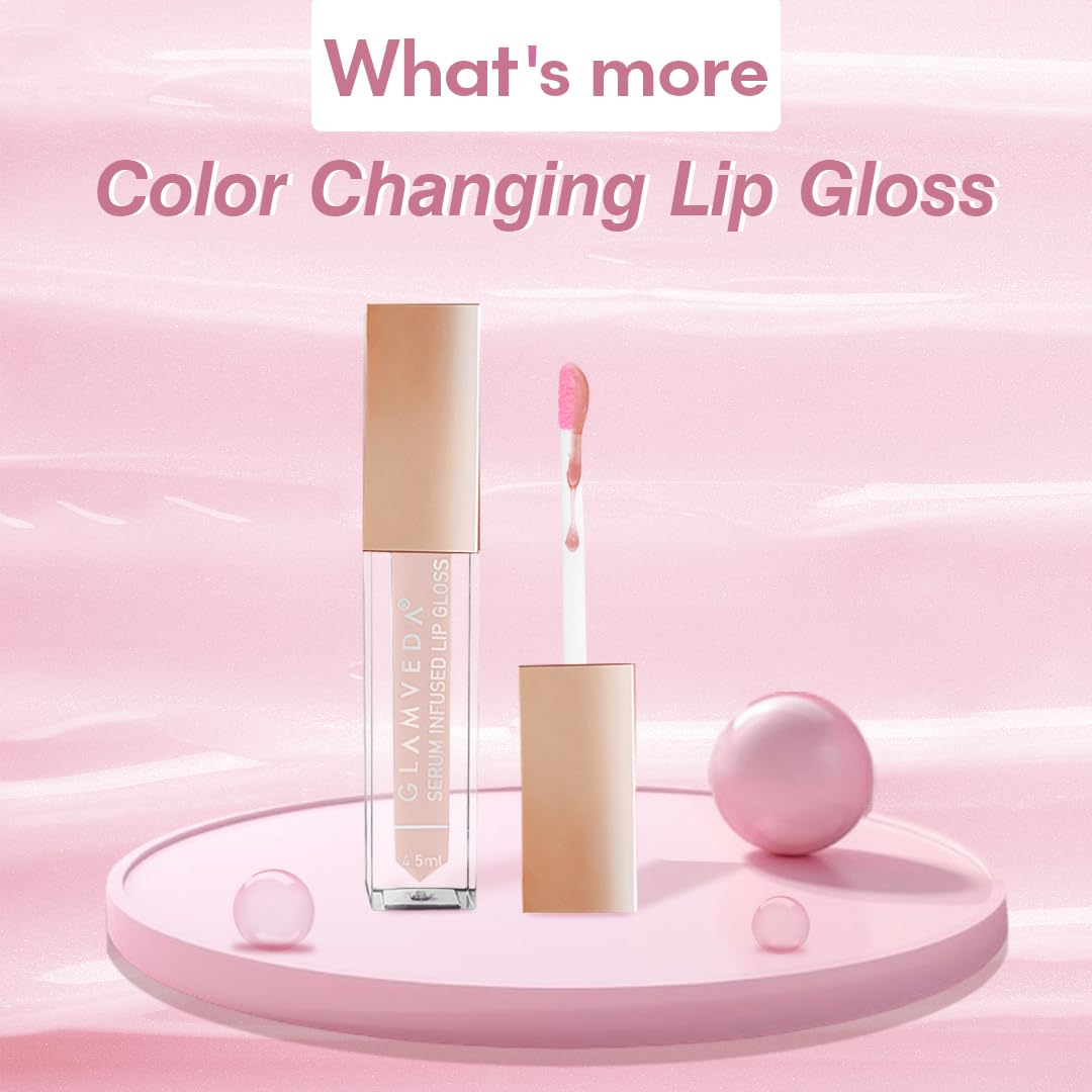 Glamveda Ph Lipstick (Pack of 3) | Color Changing Black Lipstick With Glossy Pink Payoff | Long Lasting Nourishment, SPF 10, Enriched With Vitamin E & Jojoba Oil| Vegan & Paraben Free | 4 gm