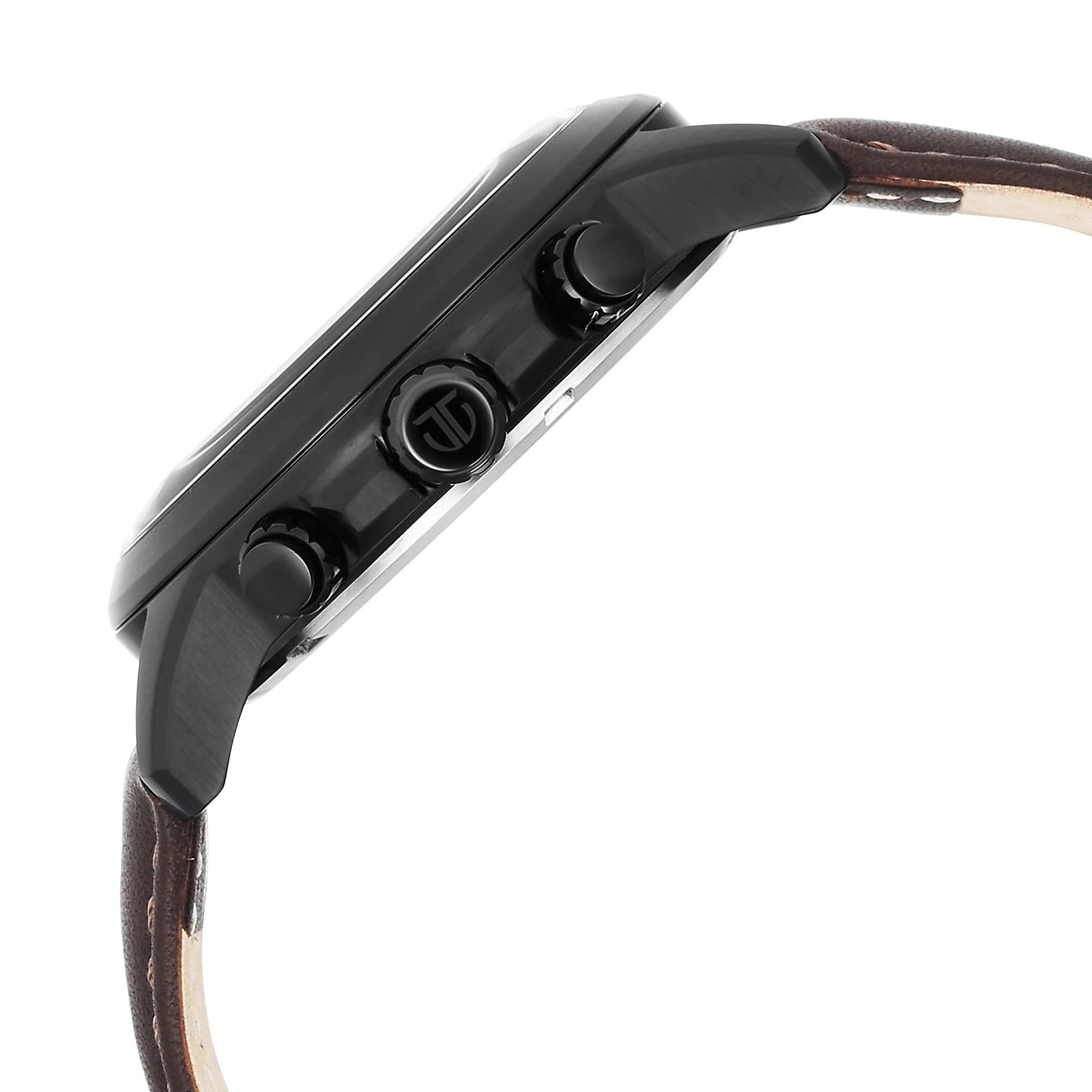 Titan Quartz Chronograph Blue Dial Leather Strap Watch for Men-90152NL01