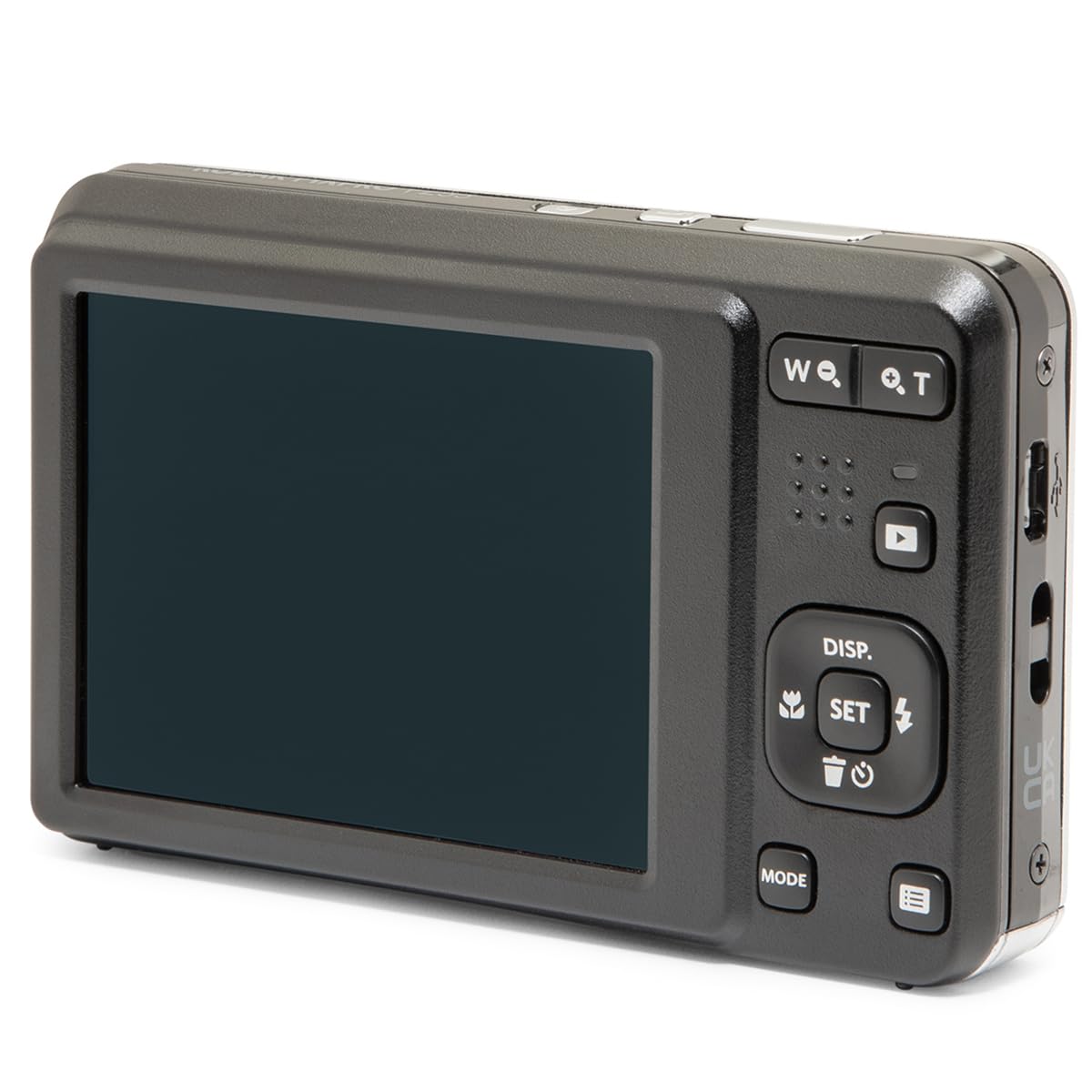 KODAK PIXPRO FZ55-GRY 16MP CMOS Sensor Digital Camera 5X Optical Zoom 28mm Wide Angle 1080P Full HD Video 2.7" LCD Vlogging Camera, Gray