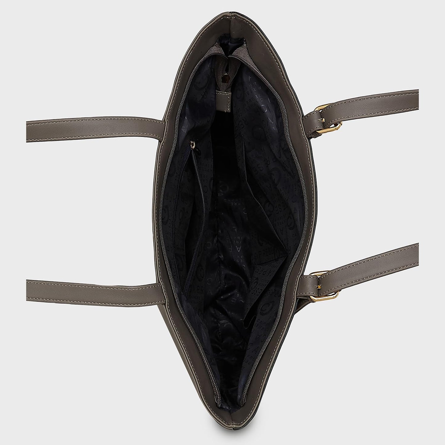 Caprese Brickly Tote Medium Black Shoulder Bag for Women Stylish, Spacious Design, Multi-Compartment, Durable, Comfortable Straps for Work, Travel, Shopping & Daily Use