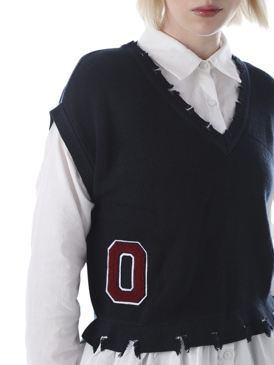 ONLY Women Solid Casual Shirt with Sweater Waist