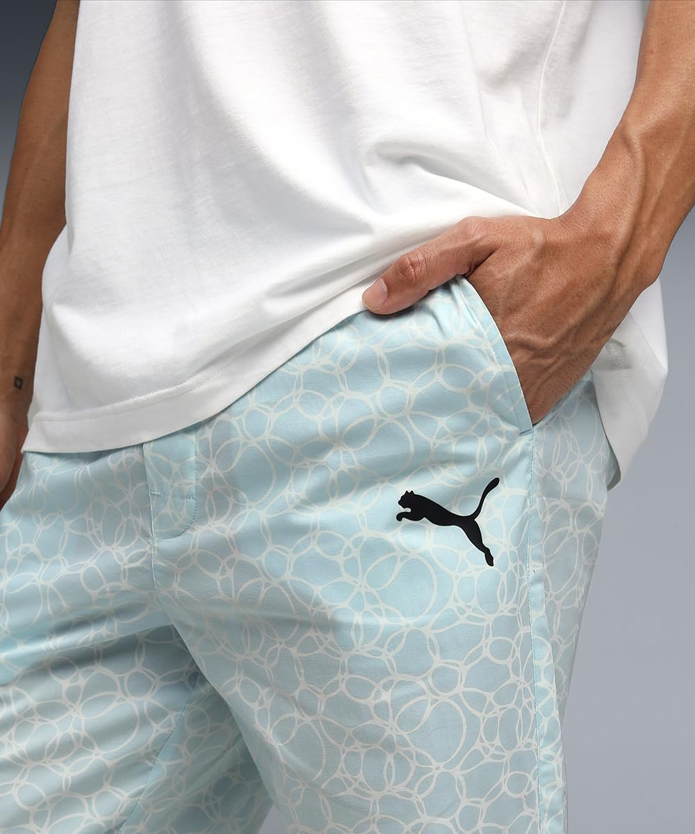 PUMA | Men's Comfort Weave Printed Lounge Pants | Nitro Blue-White | 2XL