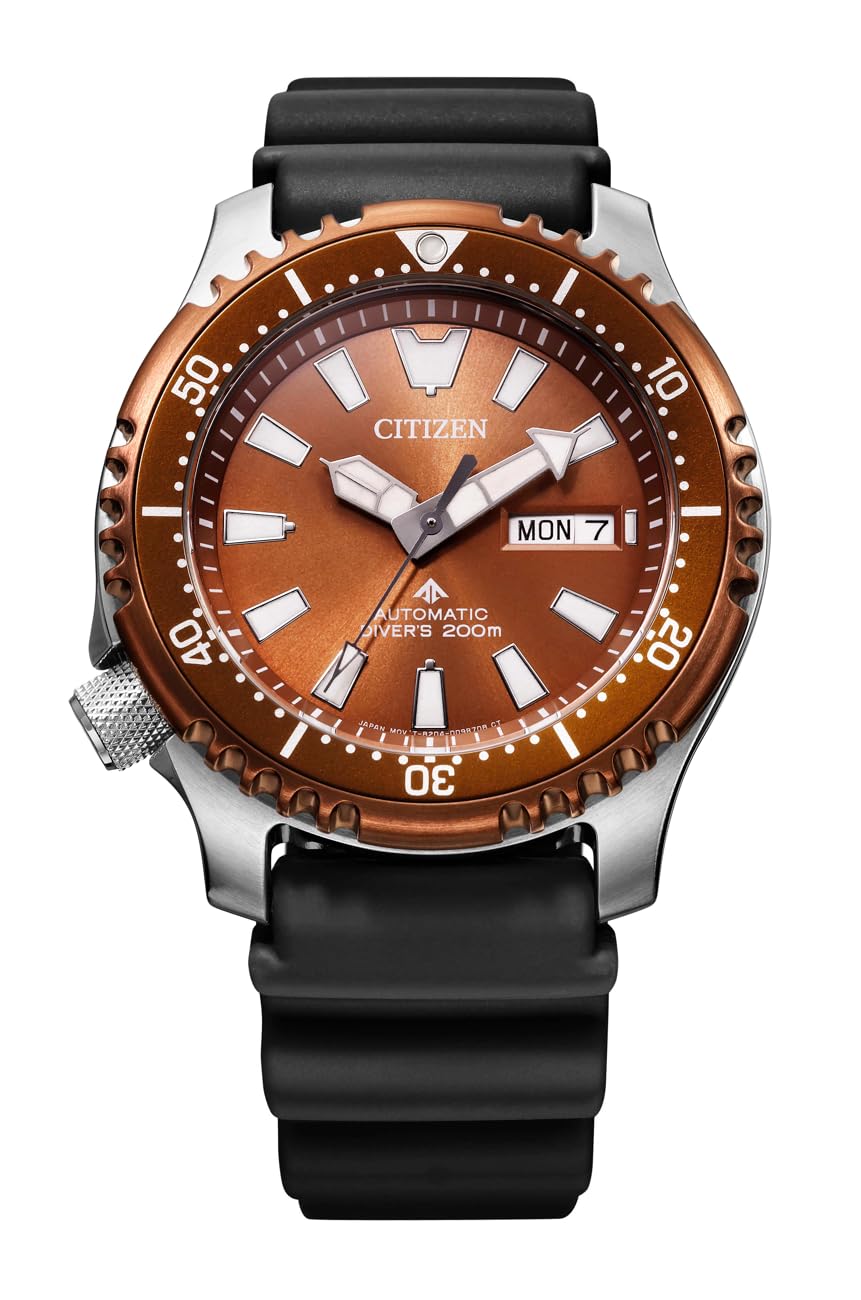 Citizen Analog Bronze Dial Men's Watch-NY0164-65X