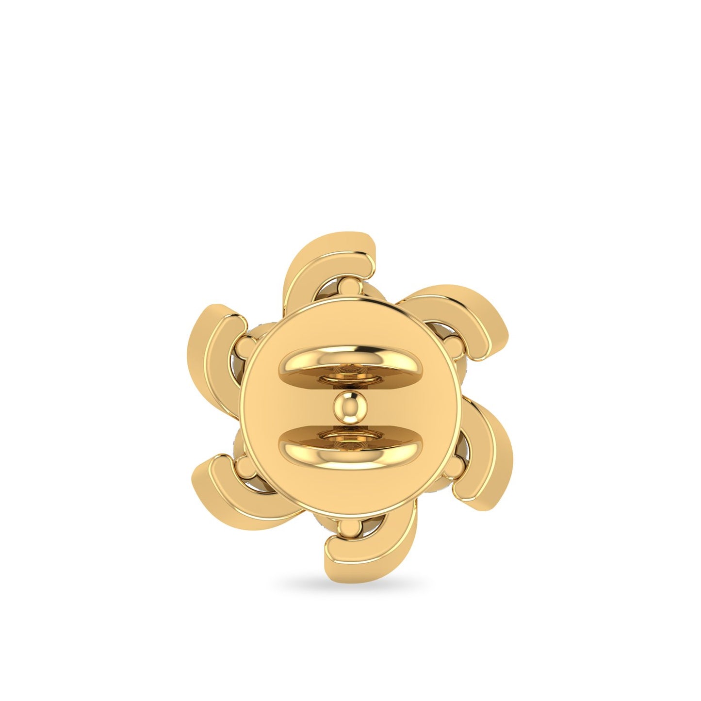 PC Jeweller The Aquila 18Kt Yellow Gold & Diamond Earring For Women
