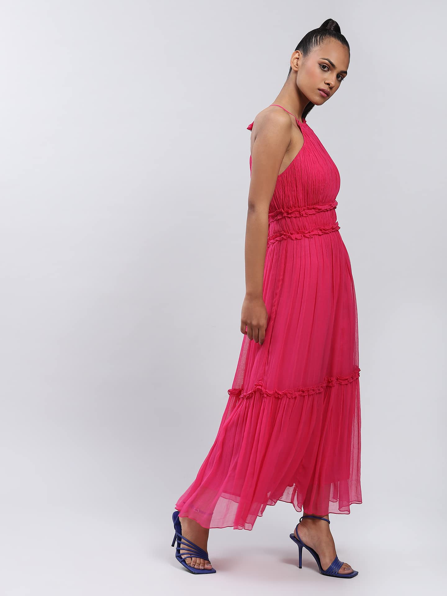 sexy jersey dresses Kiarelys Jersey Spaghetti Straps Prom Dresses V-neck Mermaid Criss-cross Back Floor Length Evening Dresses Online, Yellow main image 0