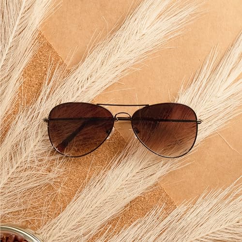 Fastrack Sunglasses |Aviator Brown |UV protected | Medium