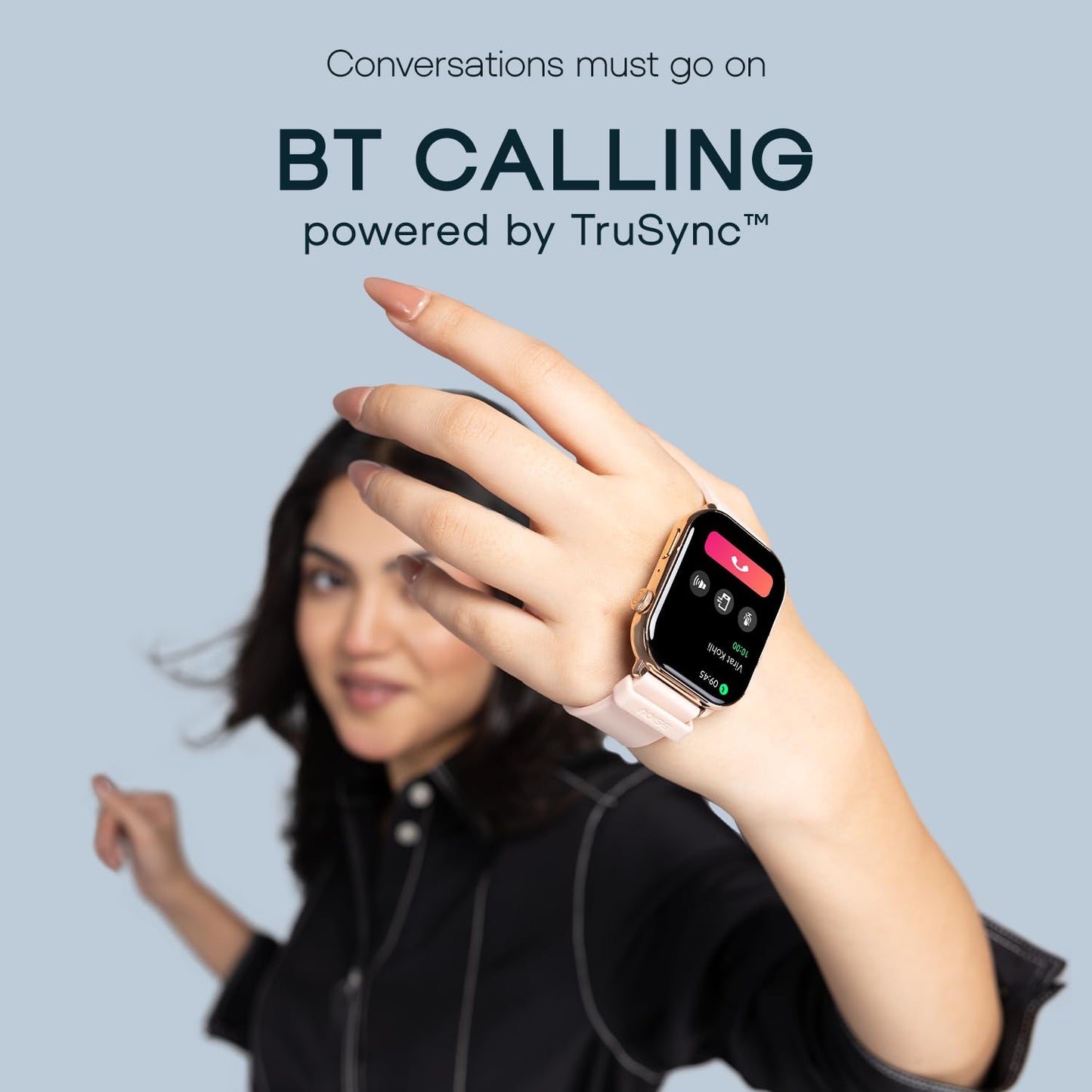 Noise ColorFit Pulse 4 Max Smartwatch - Black Link