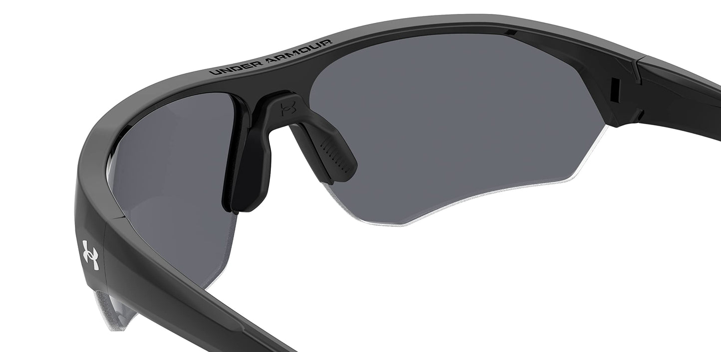 Under Armour Non-Polarized Rectangular Unisex's Sunglasses-(UA 7000/S 08A 69T4| Black color