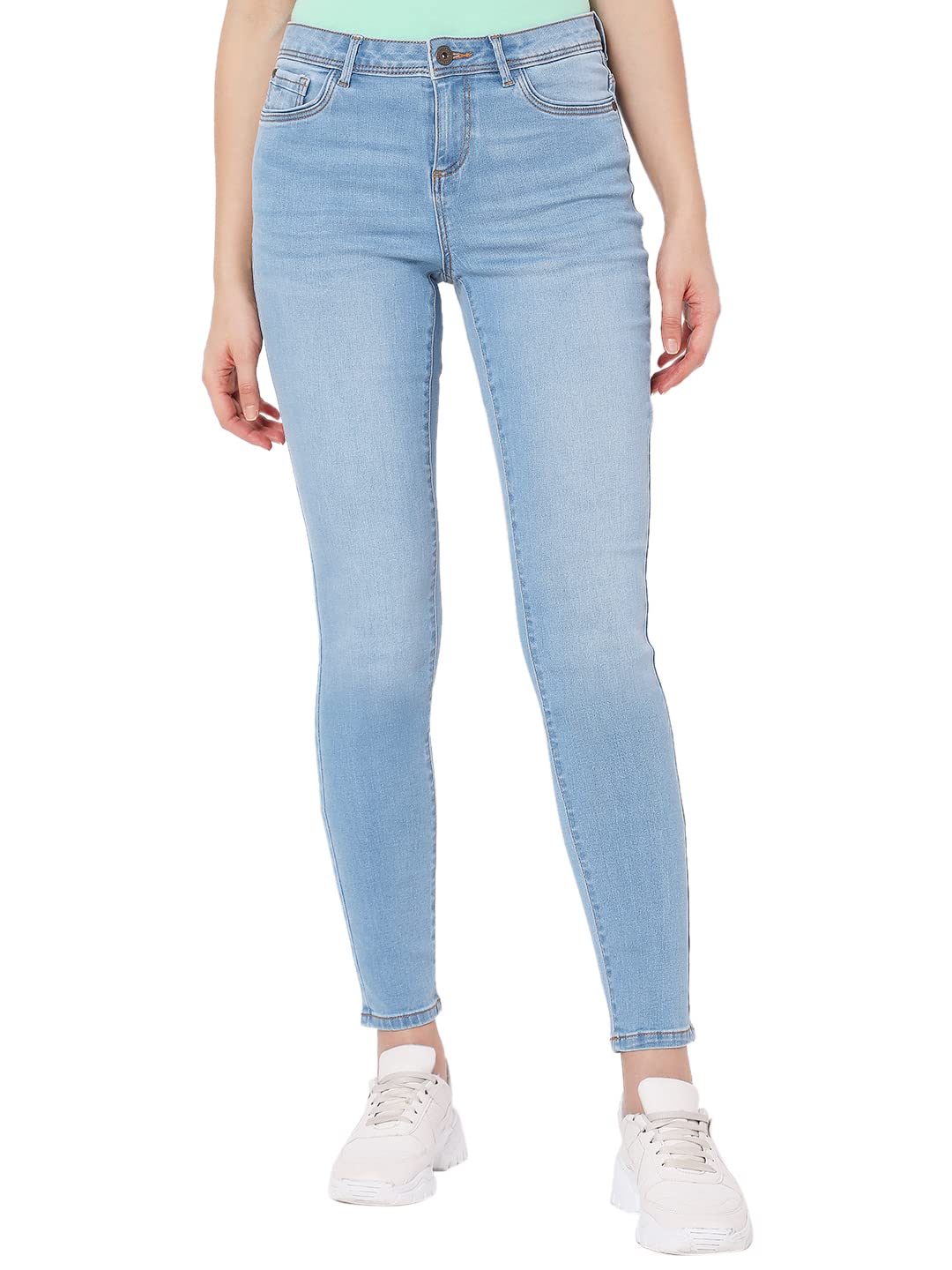 VERO MODA Women's Skinny Fit Blue Classic Jeans_29