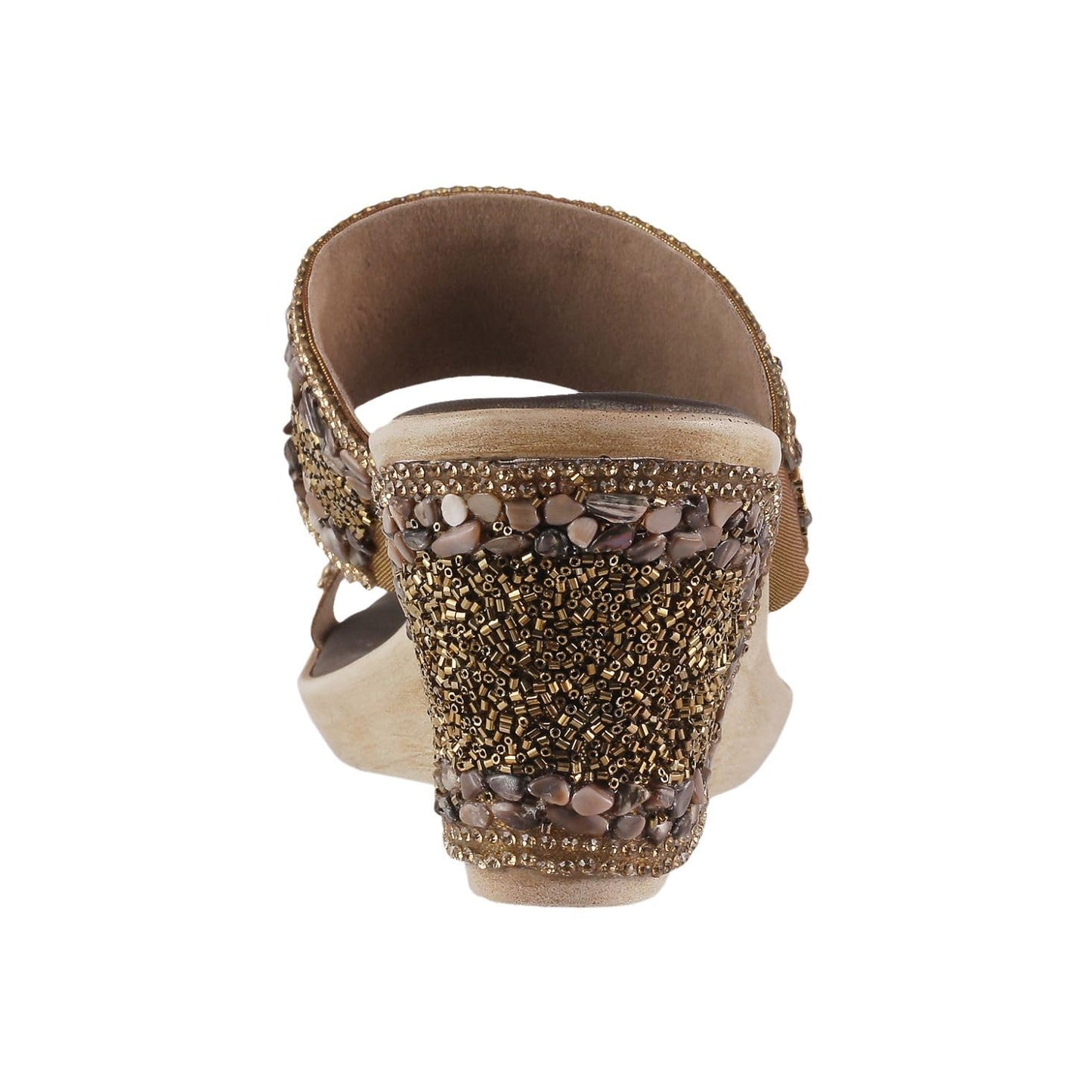 Metro Women's Gold Fashion Sandals-7 UK (40 EU) (54-2468)