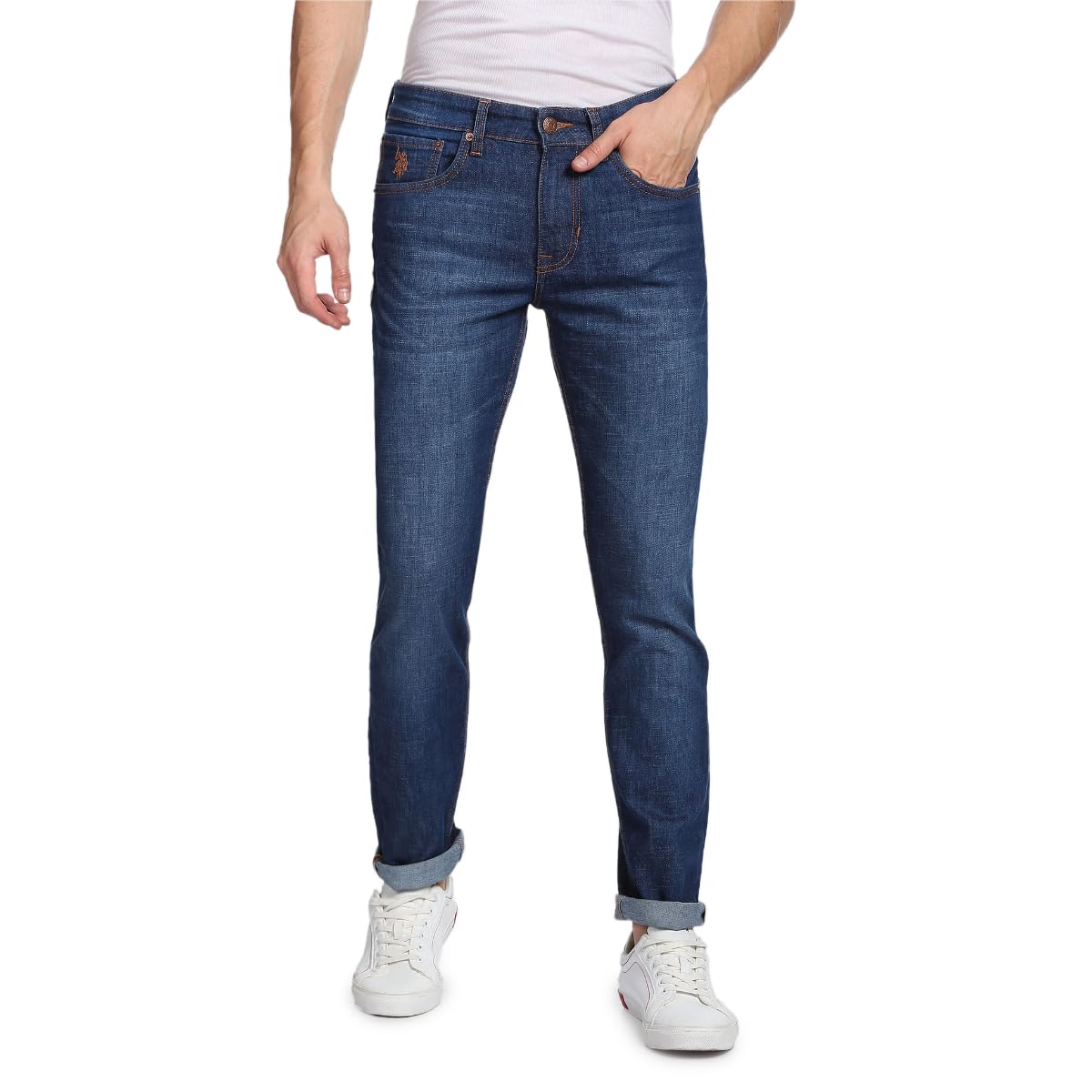 U.S. POLO ASSN. Men's Slim Jeans (UDJENO1020_Blue