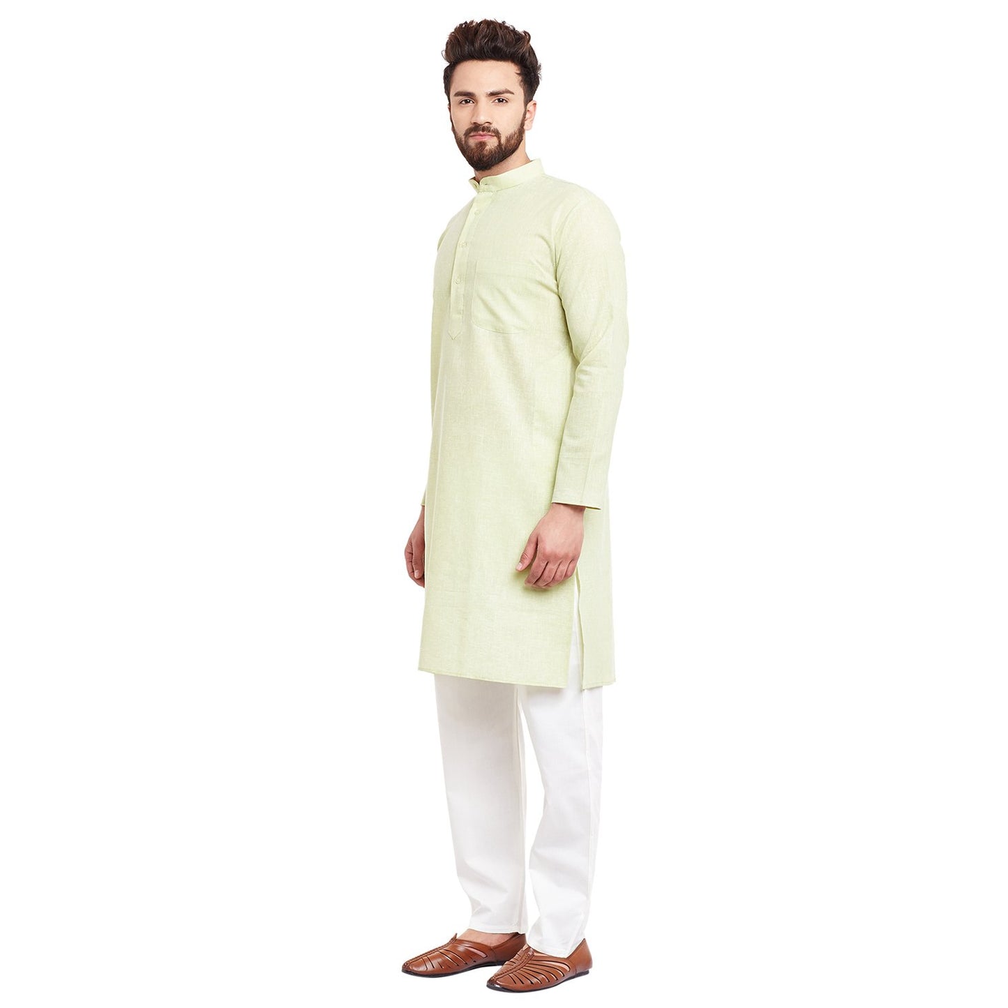 SOJANYA (Since 1958 Men's Cotton Linen Kurta Pyjama