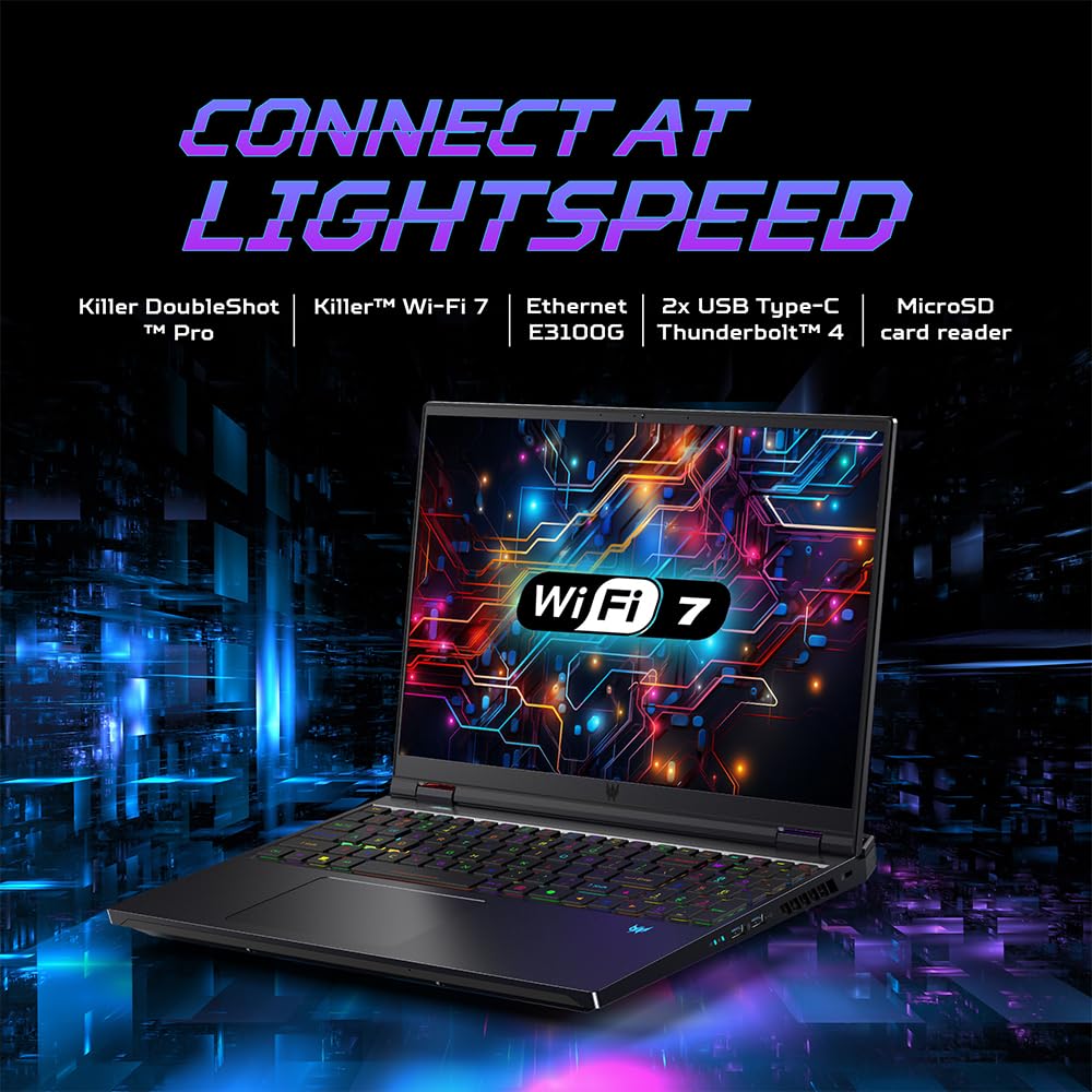 Acer Predator Helios 16 Gaming Laptop 14th Gen Intel Core i9 Processor (Windows 11 Home/16 GB/1 TB SSD/NVIDIA GeForce RTX 4070) PH16-72 with 40.64 cm (16") WQXGA Display