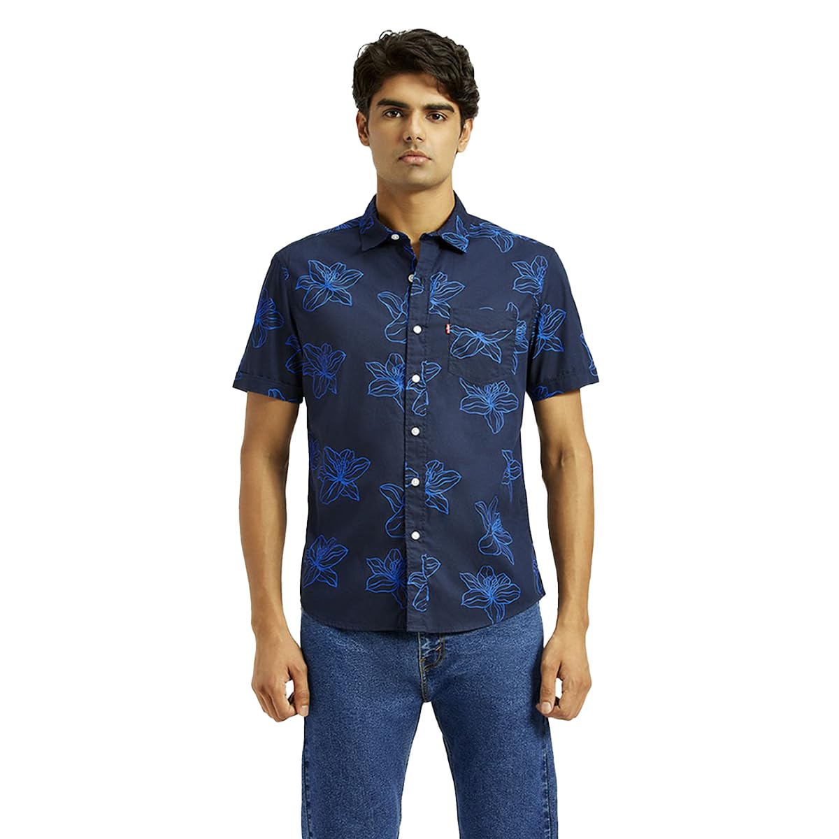 Levi's Men's Slim Fit Shirt (1106_Navy