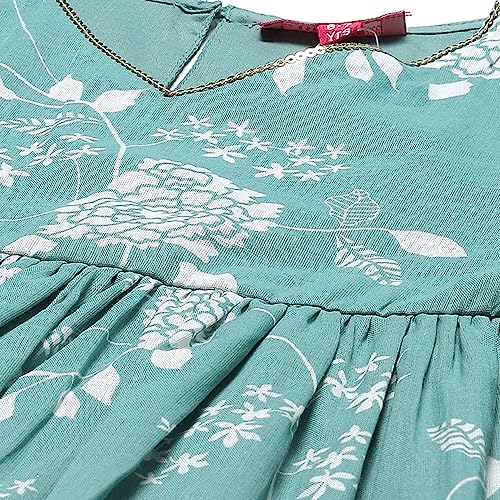 BIBA GIRL PRINTED RELAXED KID(KW5165_SEA GREEN_11)