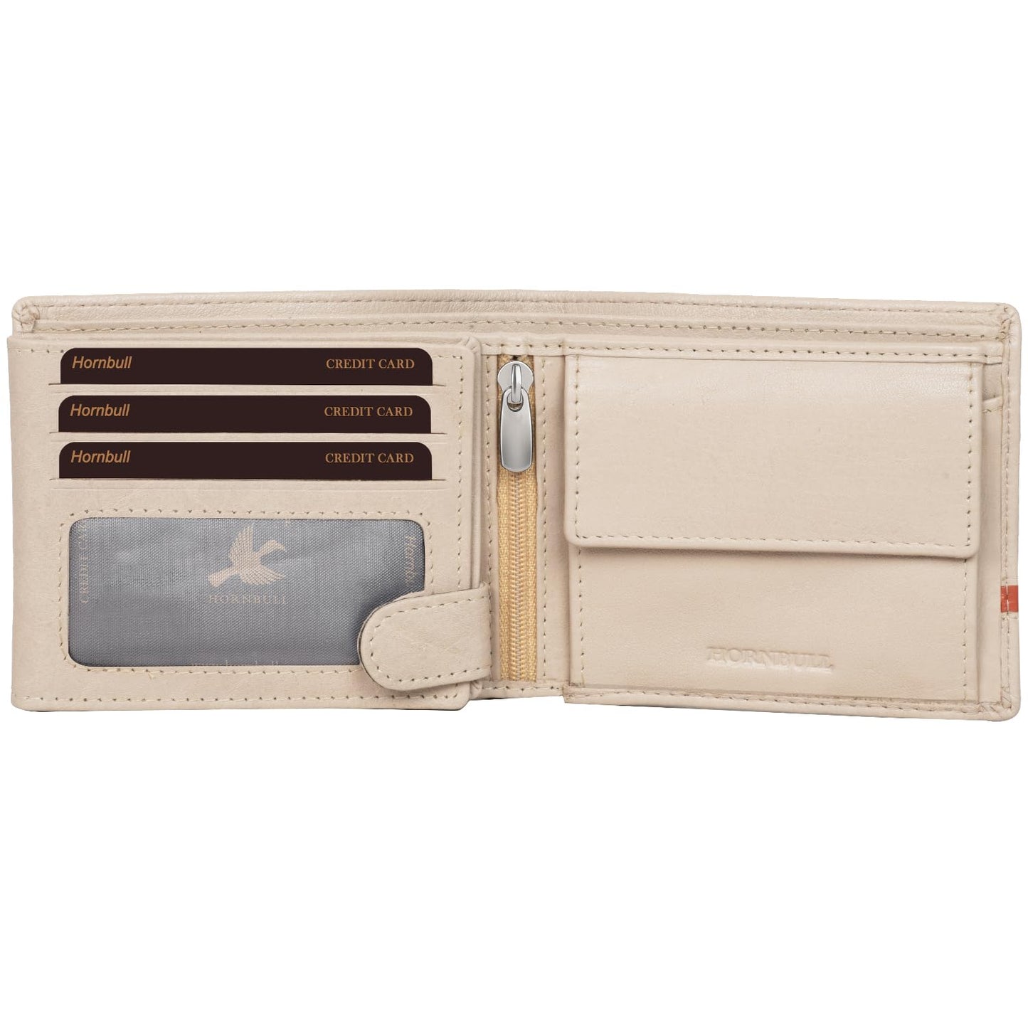 HORNBULL Denial Garlic Leather Wallet for Men | Wallets Men with RFID Blocking | Mens Wallet, Blue