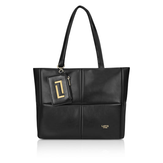 Lavie Luxe Women's Puff Extra Large Tote Bag | Tote Bag for Work | Ladies purse | Stylish Shoulder Bag | Gift for Women