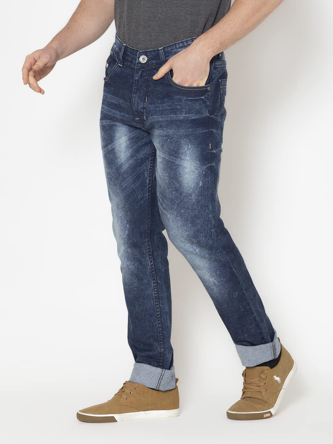 Allen Cooper Denim Jeans for Men(44NewN) Navy