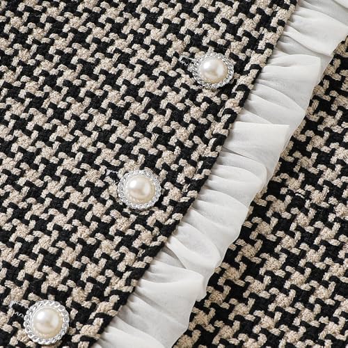 Hopscotch Girls Full Sleeves Black Textured Ruffled Jacket For Ages(5-6 Years)