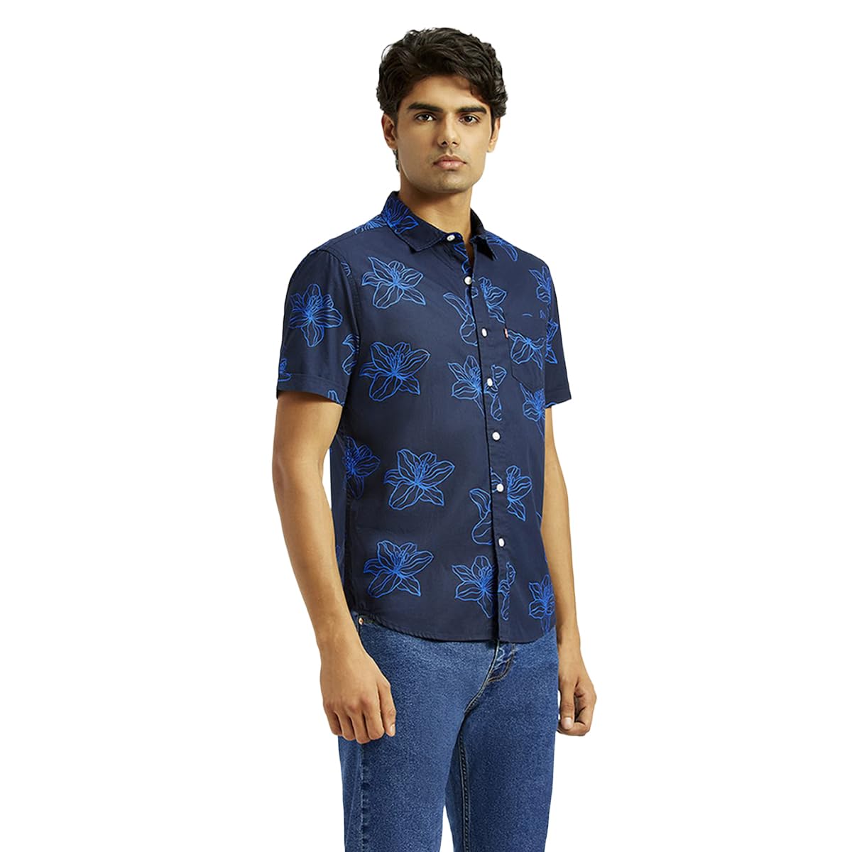 Levi's Men's Slim Fit Shirt (1106_Navy