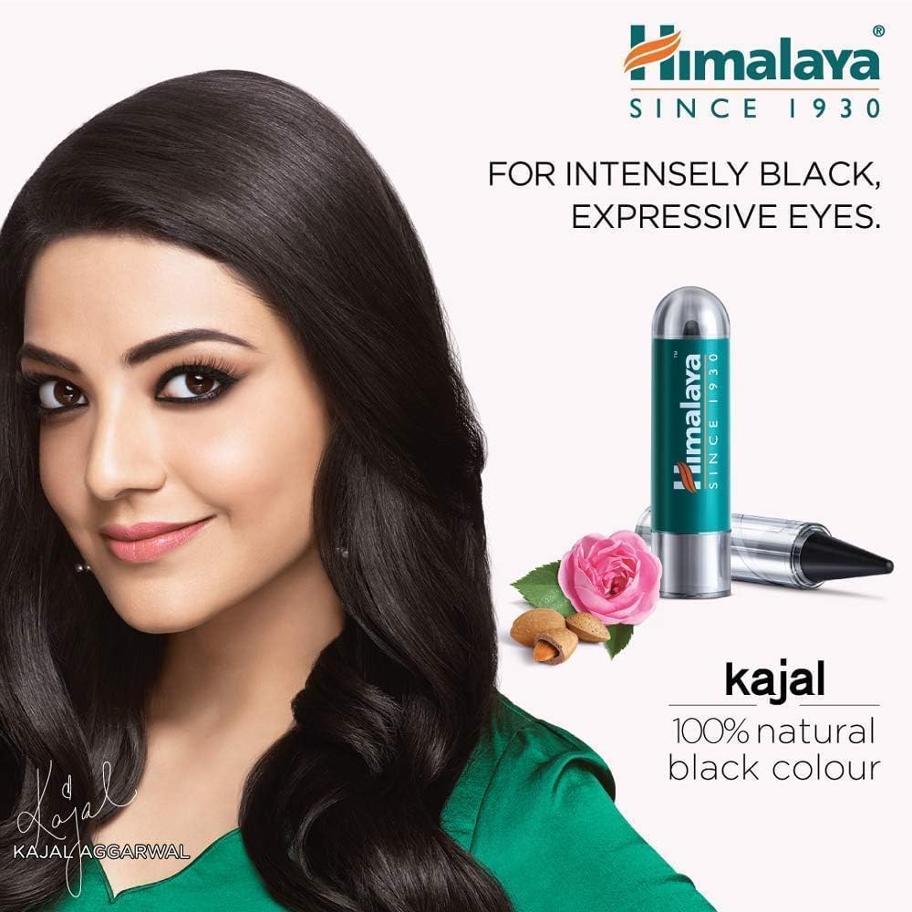 Himalaya SINCE 1930 Herbals Kajal Pencil, Matte Black, 2.7G (Packaging May Vary) (Pack Of 3)