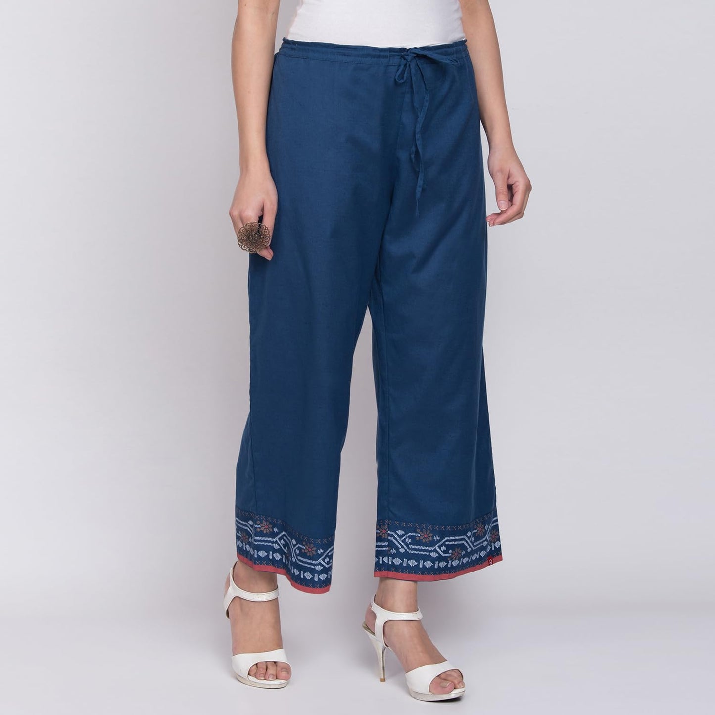 BIBA Women Solid Relaxed Mix and Match(MNMASSORTED15807E_Indigo_M)