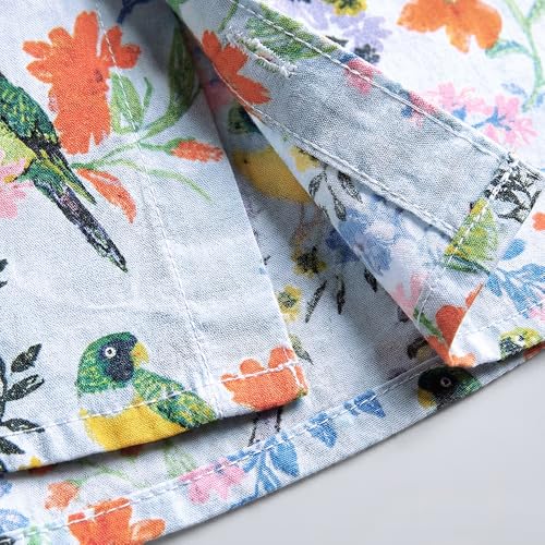 Hopscotch 2-Pc Floral Shirt & Short Set (6-7 Years)